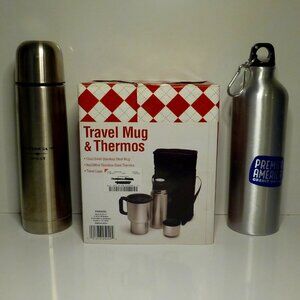 Travel Mug&Thermos plus Two Extras Thermo Bottles